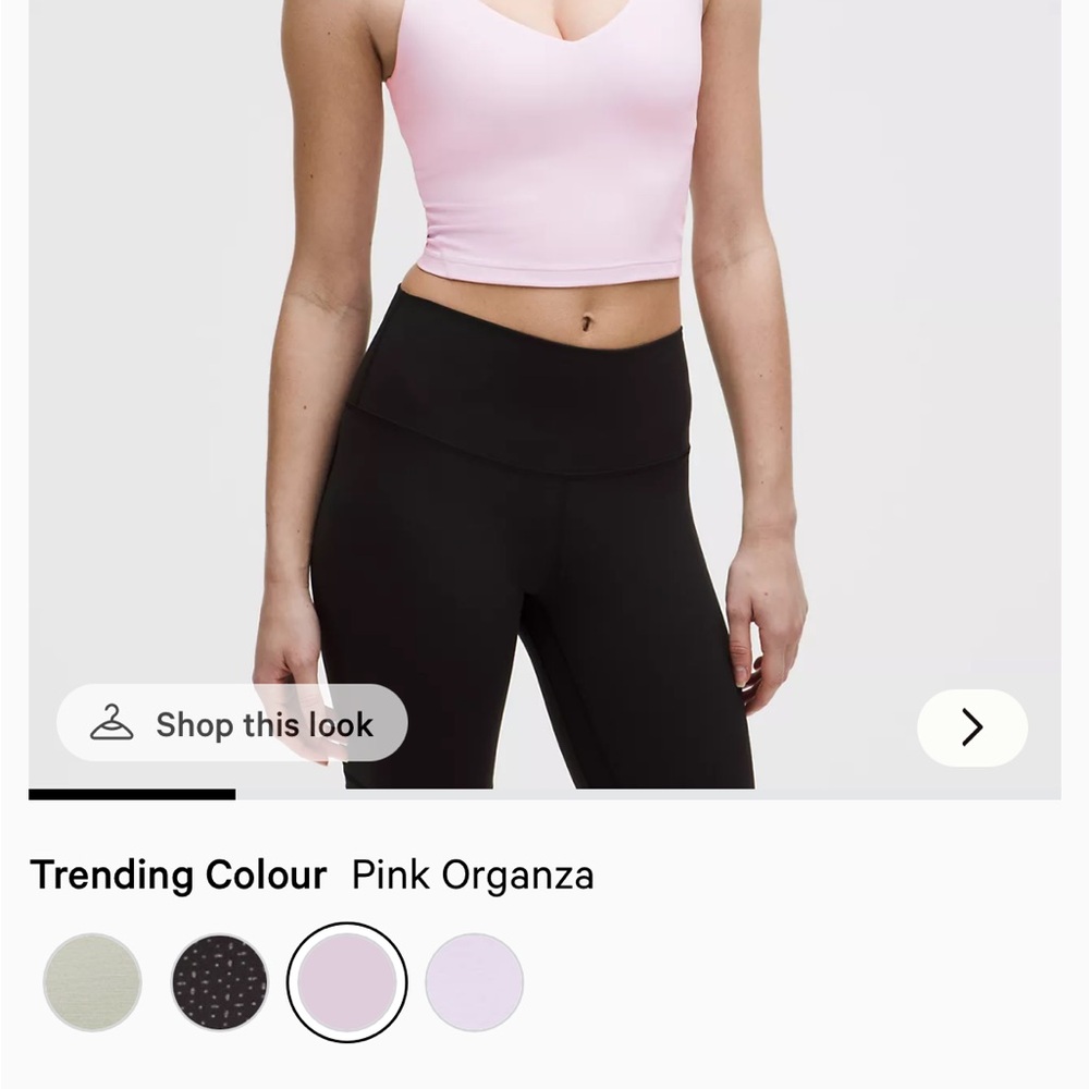 lululemon athletica Pink Tank Top